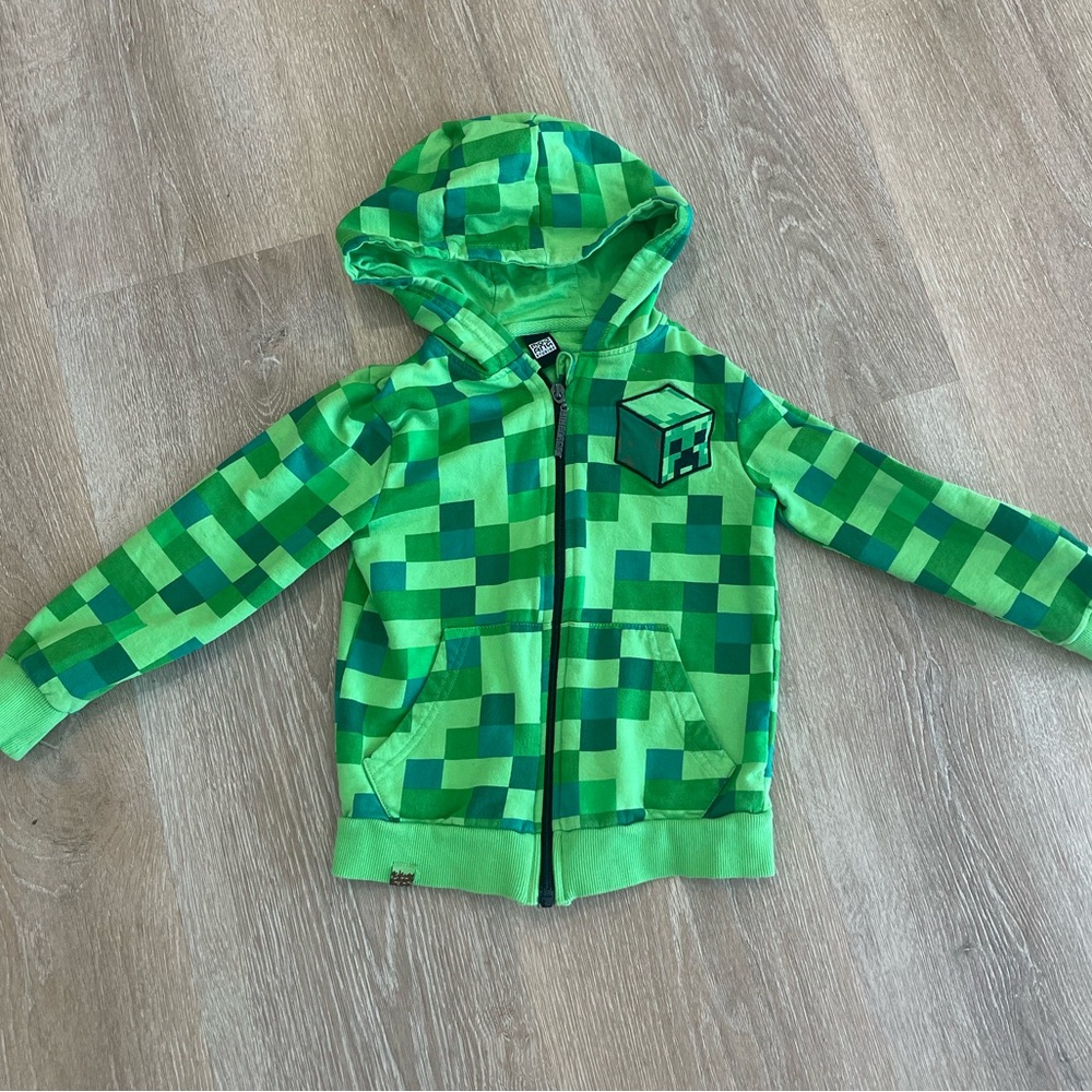 Kids Minecraft Zip-up Sweatshirt